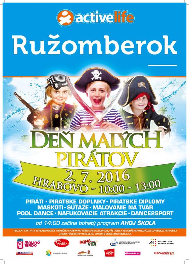 Pirátsky deň v Hrabove aj s vystúpeniami populárnych skupín